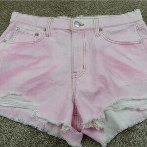 XL Aeropostale High Rise Shorty Tie Dye Shorts